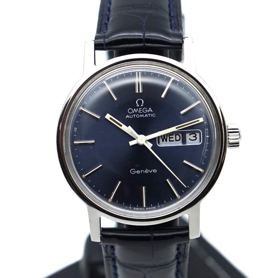 OMEGA ジュネーブ リダン品 自動巻き デイト機能ありハック機能なし薄傷あり OMEGA（オメガ） ジュネーブ デイデイト メンズ 1974年製 Ref.166.0117