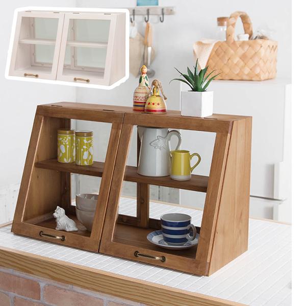 醤油さし 卓上調味料入れ カウンター上収納ラックｅ ｄ ２扉 ハイ