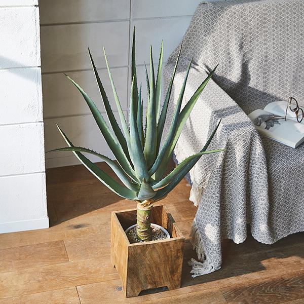 アロエ フェイクグリーン 人工観葉植物 80cm 大型 おしゃれ 鉢 生活雑貨 通販 Paypayモール