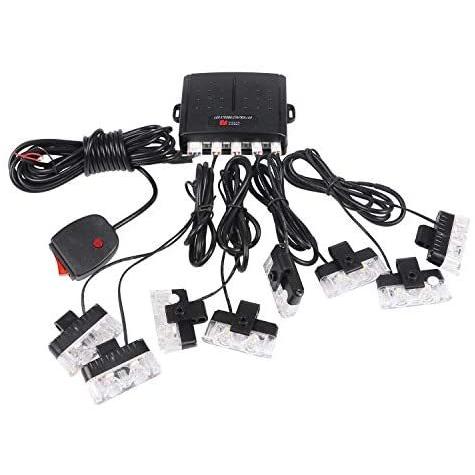 本物保証 Newkingz ストロボライト 爆光 バイク 車 12v Led フラッシュライトキット 専用 スイッチ 付き 白色 2led 8灯 Discoversvg Com