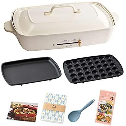 クリアランス販促品 Bruno ブルーノ ホットプレート グランデ サイズ 本体 プレート2種 たこ焼き 平面 レシピブック ふきん ホワイト サイズなし 最激安販売中 Miracleleaffl Com
