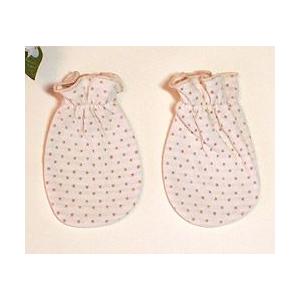 ベビーミトン オーガニックコットン ドット柄 赤ちゃん 手袋 |  | 01