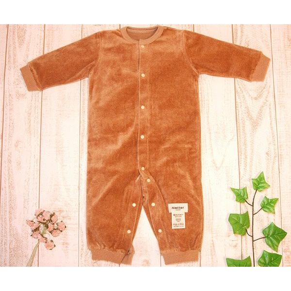 ベビー服 カバーオール オーガニックコットン 長袖ベロアカバーオール |  | 02