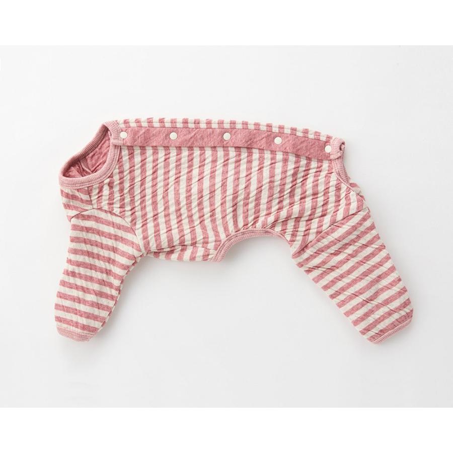 犬服 中型犬 オーコット接結ボーダーフルスーツ/4-6号 オーガニックコットンのドッグウエア |  | 02