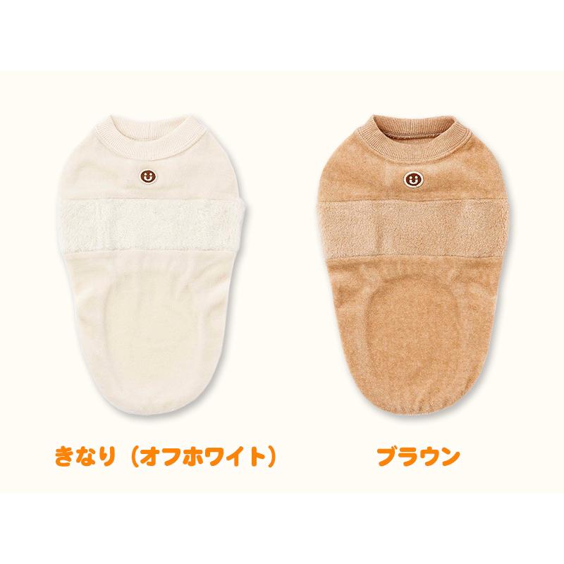 犬服 中型犬 服 ベロアｘボア切替ノースリーブ/4-6号 |  | 01