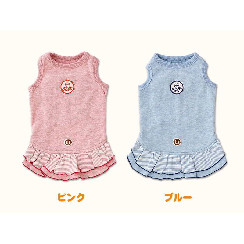 犬服 中型犬 服 オーコットミニ裏毛背守りタンクトップワンピース/4-6号 |  | 01