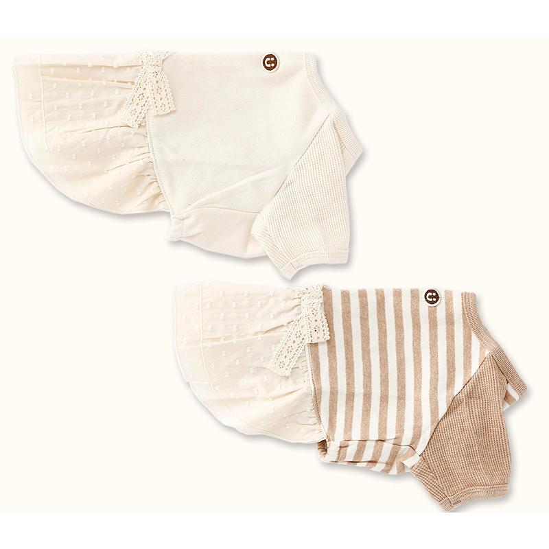 犬服 中型犬 服 スムース×ワッフル半袖ワンピース/4-6号 |  | 02