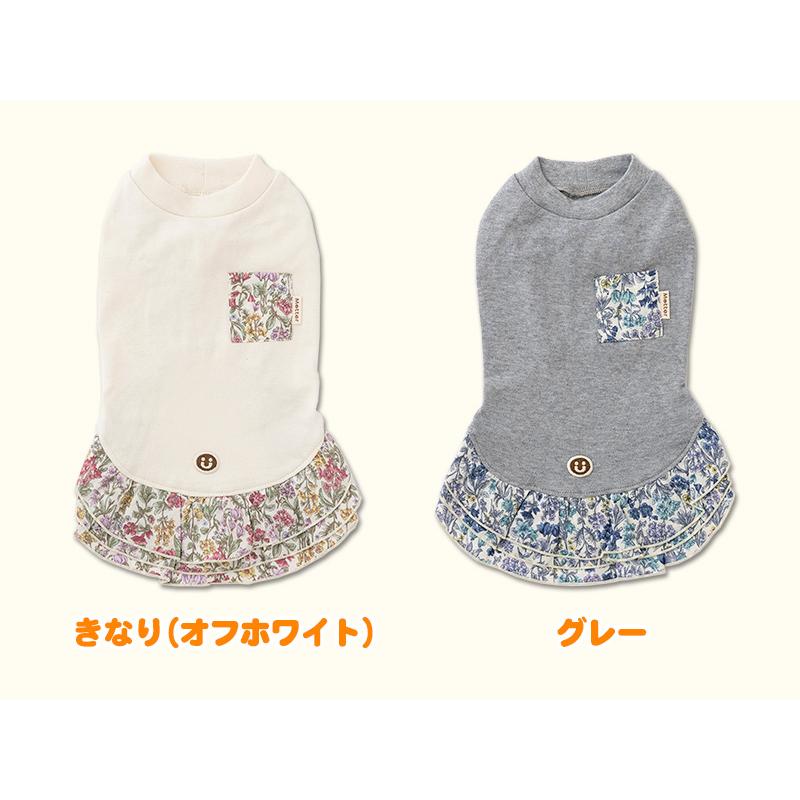 犬服 中型犬 服 スムース花柄ポケット ノースリーブワンピース/4-6号 |  | 01