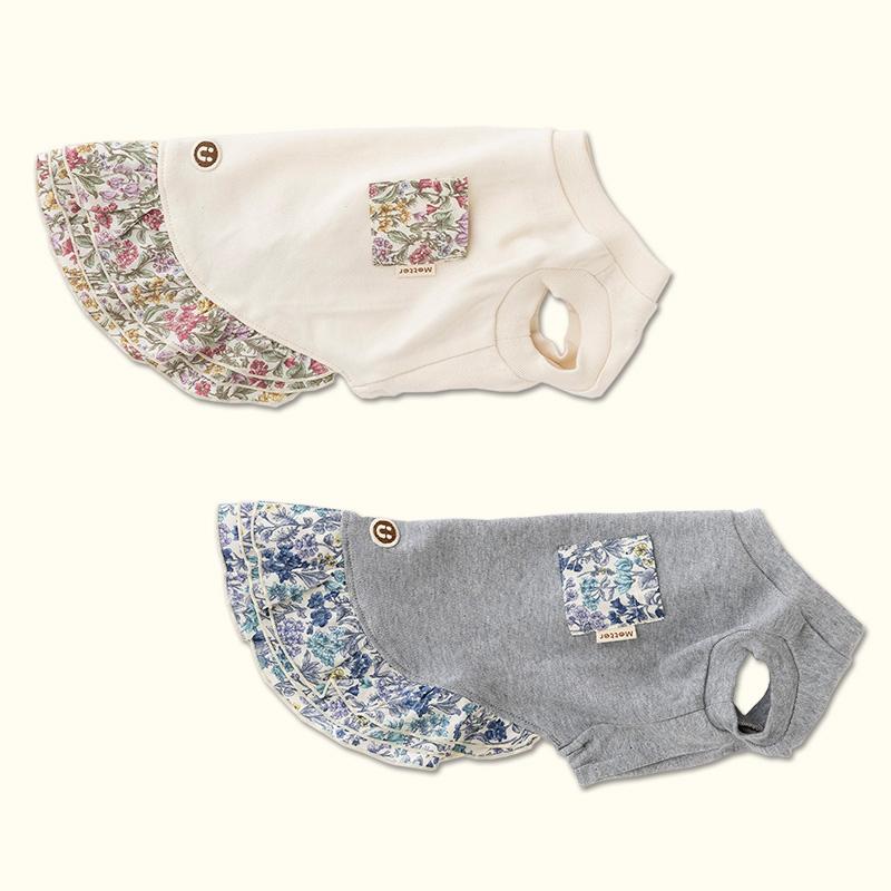 犬服 小型犬 服 スムース花柄ポケット ノースリーブワンピース/1-3号 |  | 02