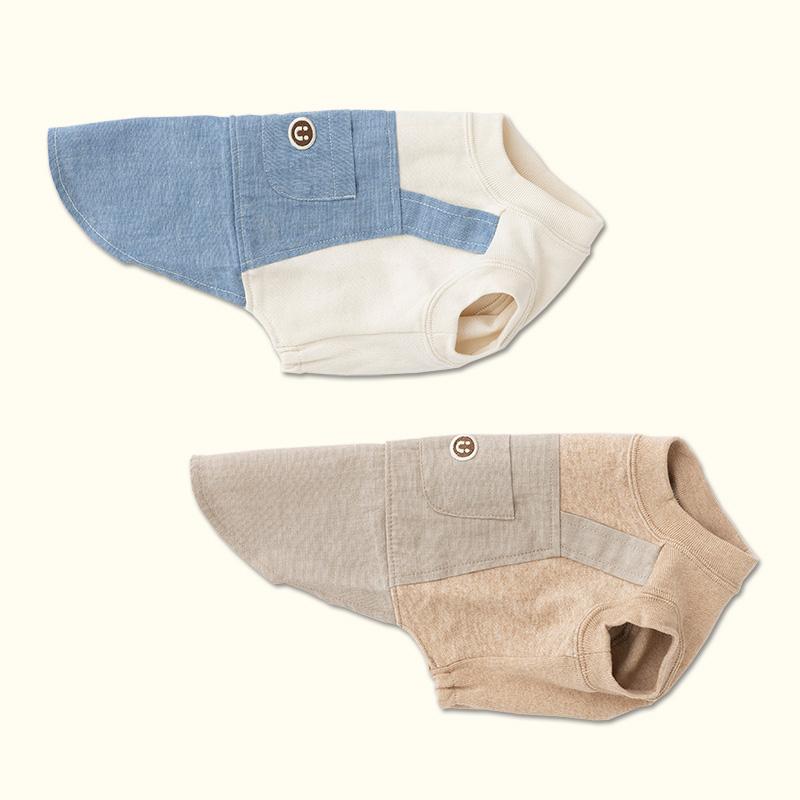 犬服 小型犬 服 ミニ裏毛起毛デニムオーバーオール/1-3号 |  | 02