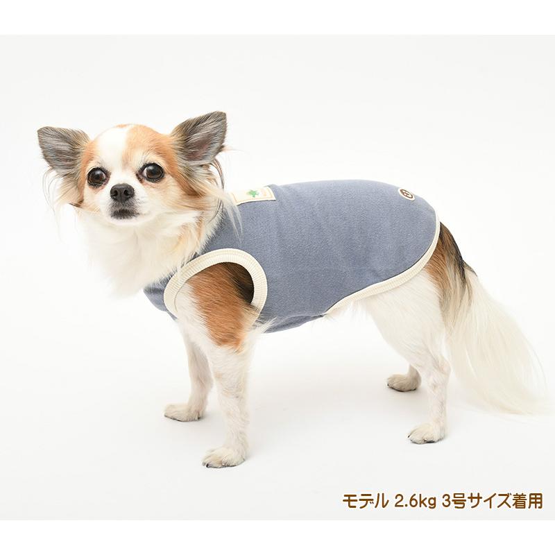 犬服 大型犬 服 フェザーニット タンクトップ/7-9号 春夏