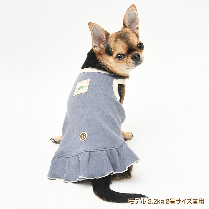 犬服 中型犬 服 フェザーニット タンクトップワンピース/4-6号　春夏 |  | 08