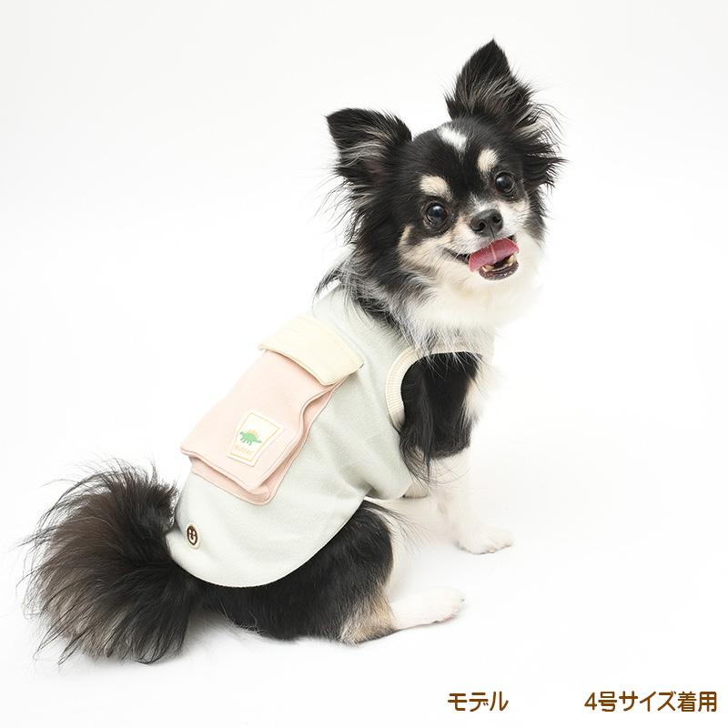 犬服 大型犬 服 フェザーニットピクニックタンクトップ/7-9号 春