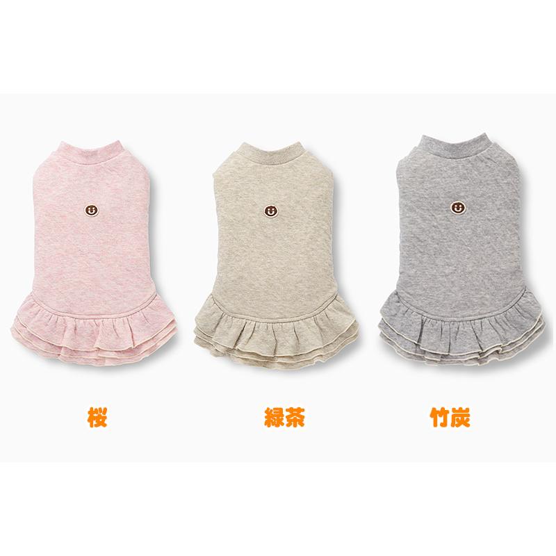 犬服 小型犬 服 ボタニカル接結ノースリーブワンピース/1-3号　春夏 |  | 01