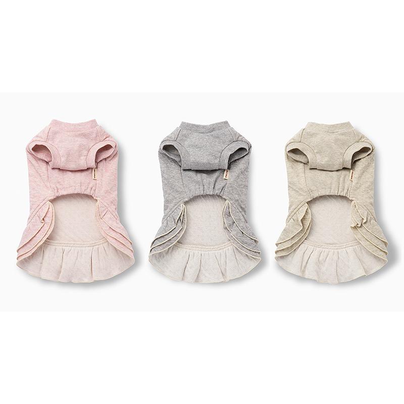 犬服 小型犬 服 ボタニカル接結ノースリーブワンピース/1-3号　春夏 |  | 04