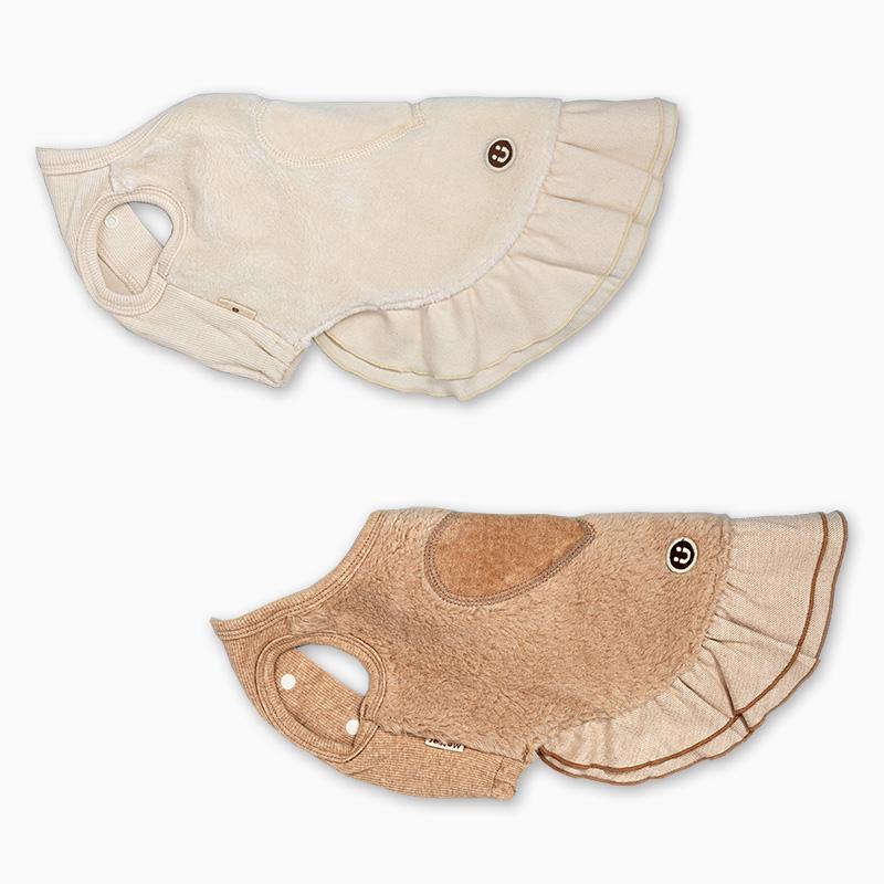 犬服 中型犬 服 ボアハートノースリーブワンピース/4-6号 秋 冬 |  | 02