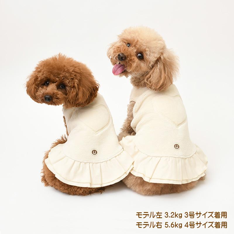 犬服 中型犬 服 ボアハートノースリーブワンピース/4-6号 秋 冬 |  | 05
