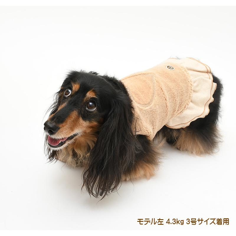 犬服 中型犬 服 ボアハートノースリーブワンピース/4-6号 秋 冬 |  | 06