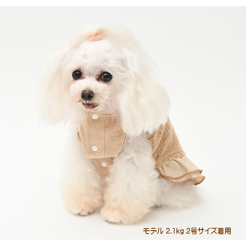 犬服 中型犬 服 ボアハートノースリーブワンピース/4-6号 秋 冬 |  | 07