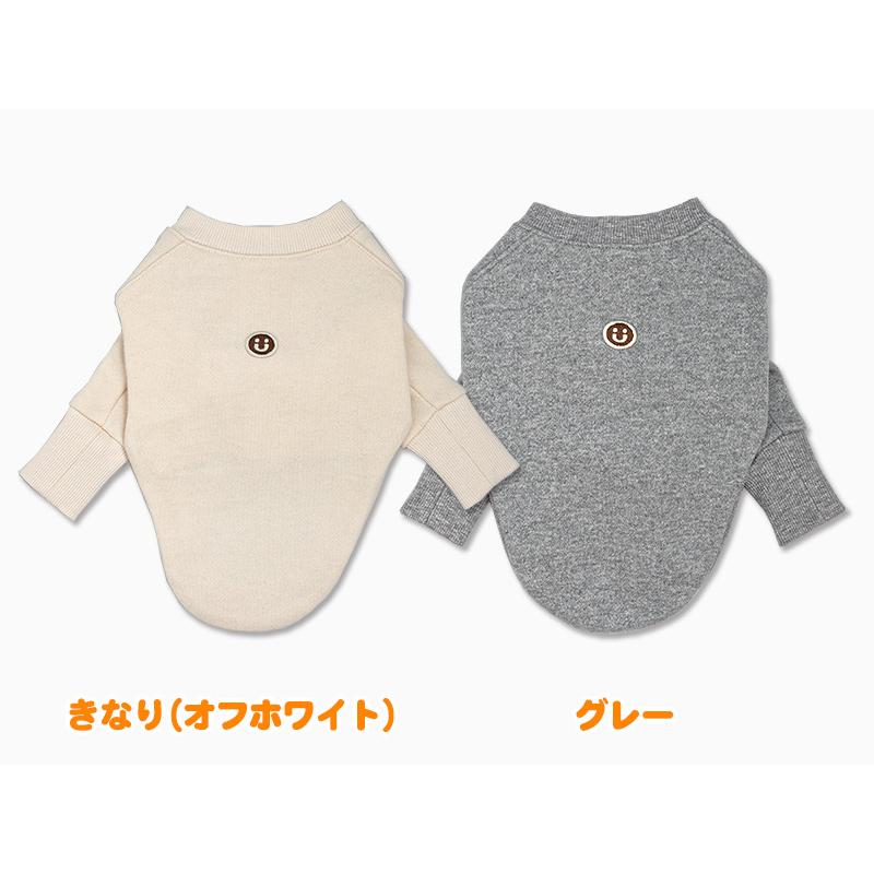 犬服 小型犬 服 カシミール裏起毛長袖トレーナー/1-3号 秋 冬 |  | 01