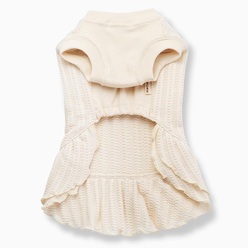 犬服 中型犬 服 レーシーニットノースリーブワンピース/4-6号　春夏 |  | 04