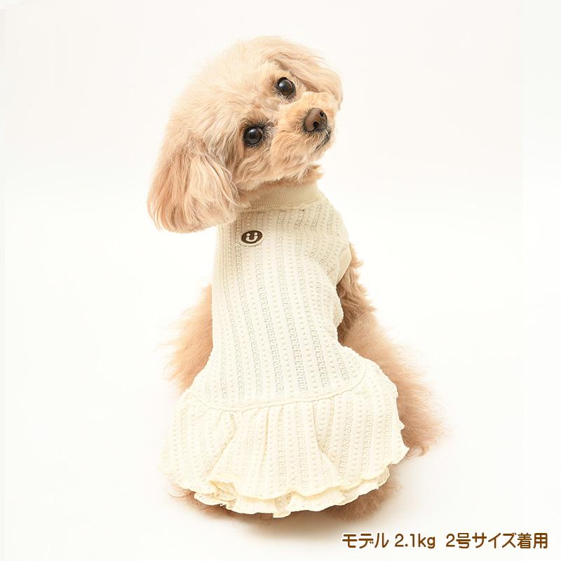 犬服 中型犬 服 レーシーニットノースリーブワンピース/4-6号　春夏 |  | 05