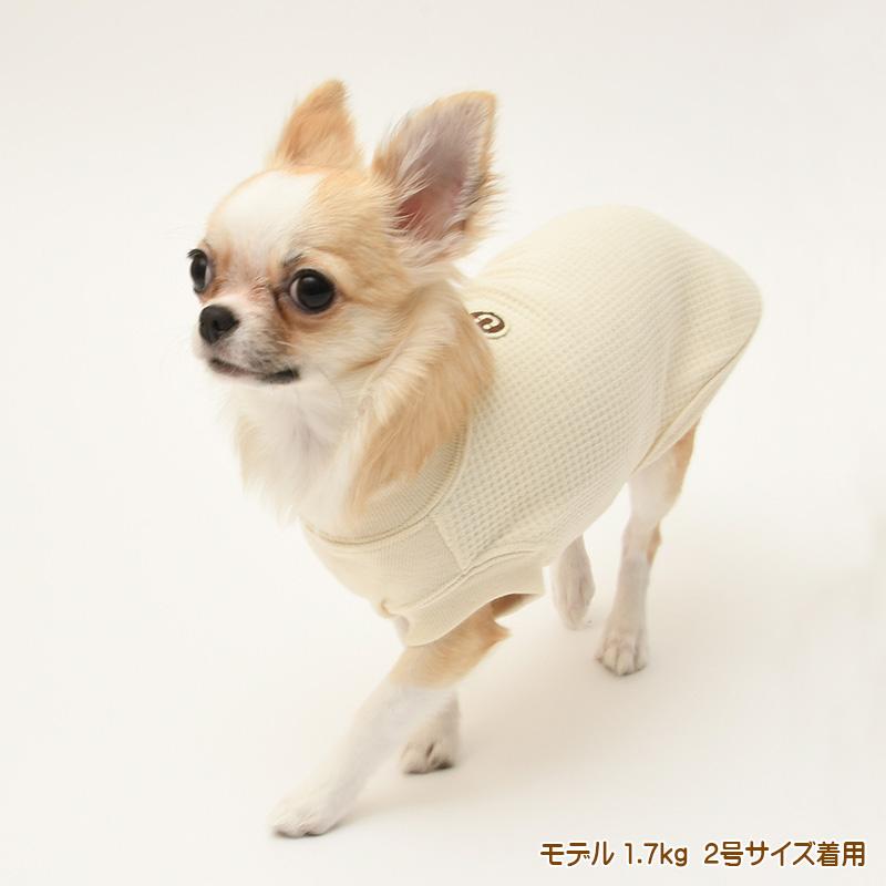 犬服 小型犬 服 接結ワッフルノースリーブ/1-3号 春 夏 |  | 05