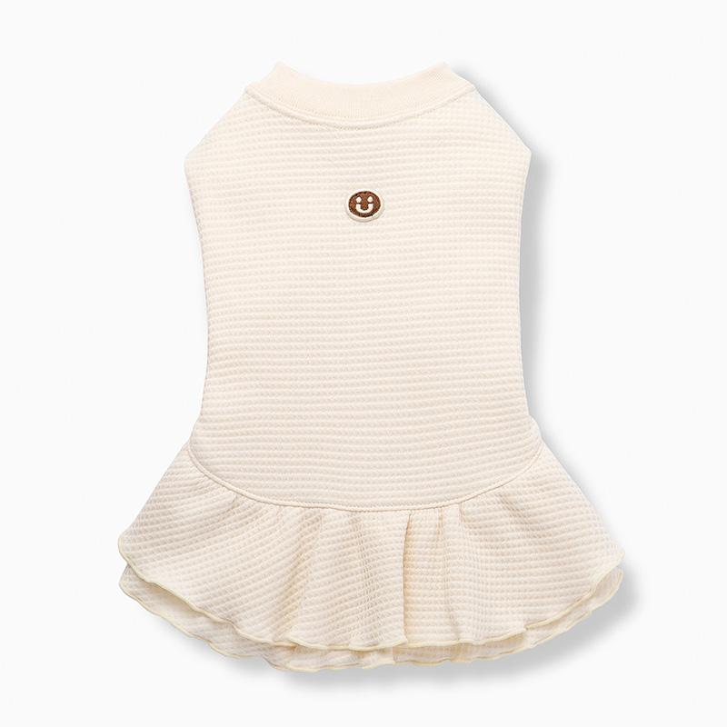 犬服 中型犬 服 接結ワッフルノースリーブワンピース/4-6号　春夏 |  | 02