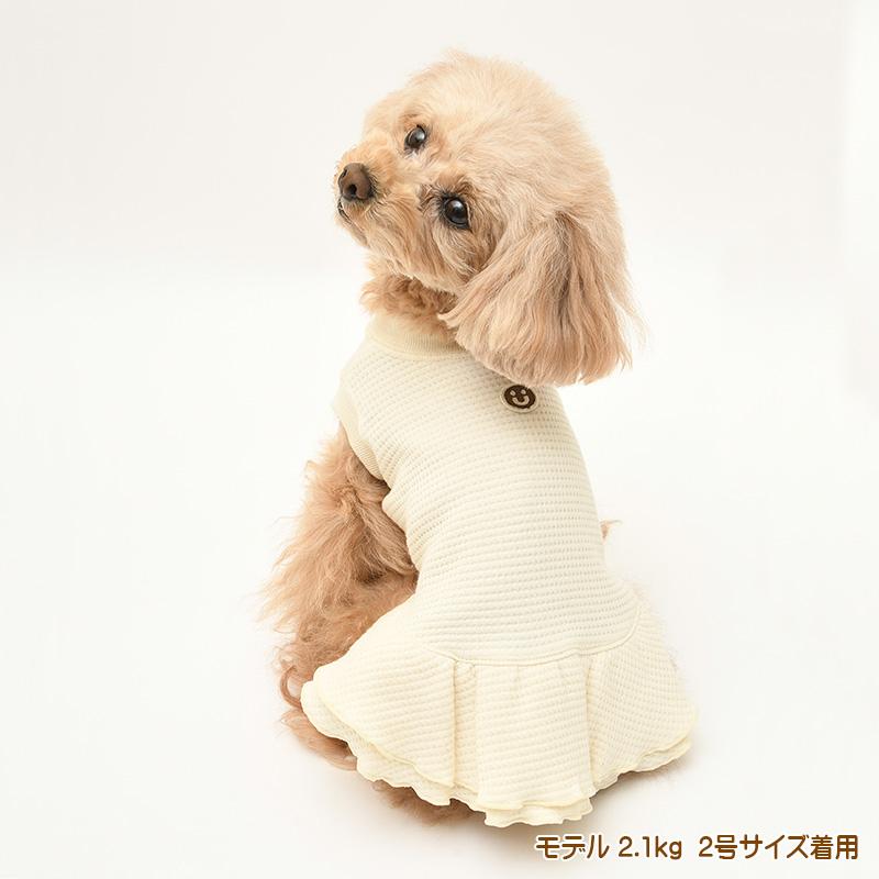 犬服 中型犬 服 接結ワッフルノースリーブワンピース/4-6号　春夏 |  | 05