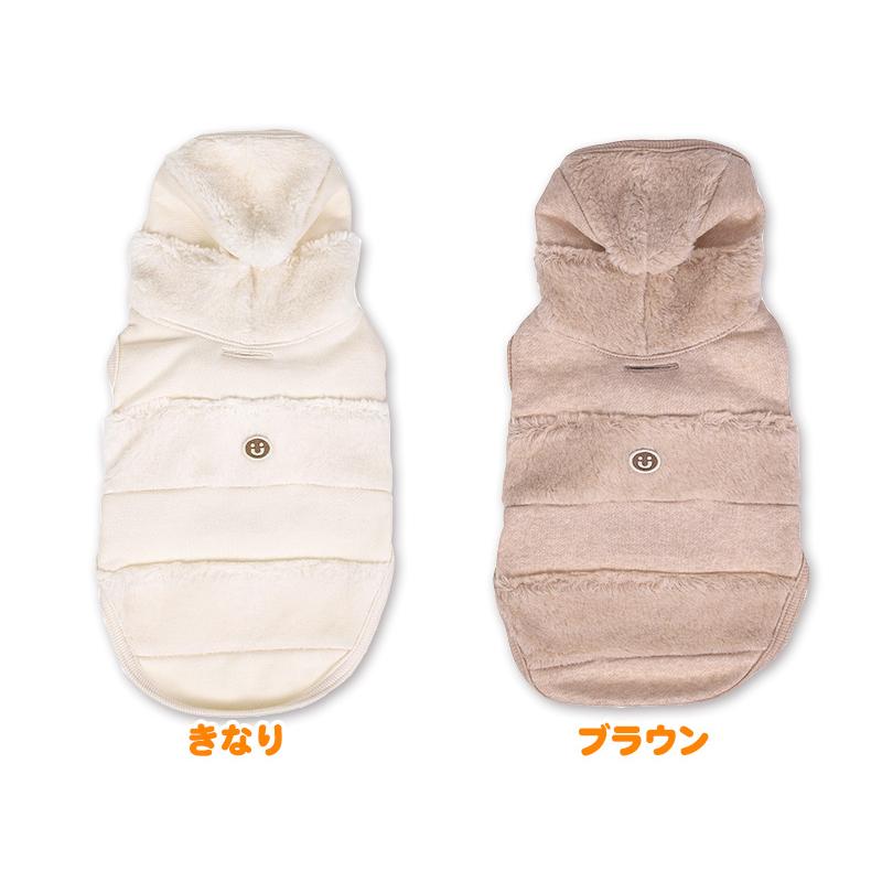 犬服 中型犬 服 ミニ裏毛起毛ｘボア切替パーカー/4-6号 秋 冬 |  | 01
