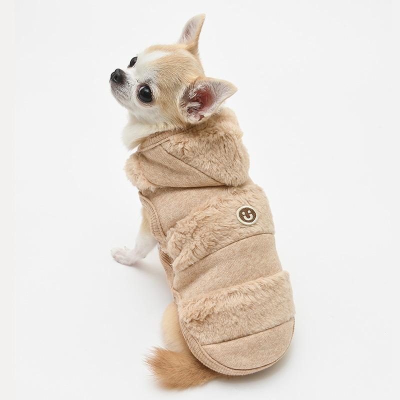 犬服 中型犬 服 ミニ裏毛起毛ｘボア切替パーカー/4-6号 秋 冬 |  | 05
