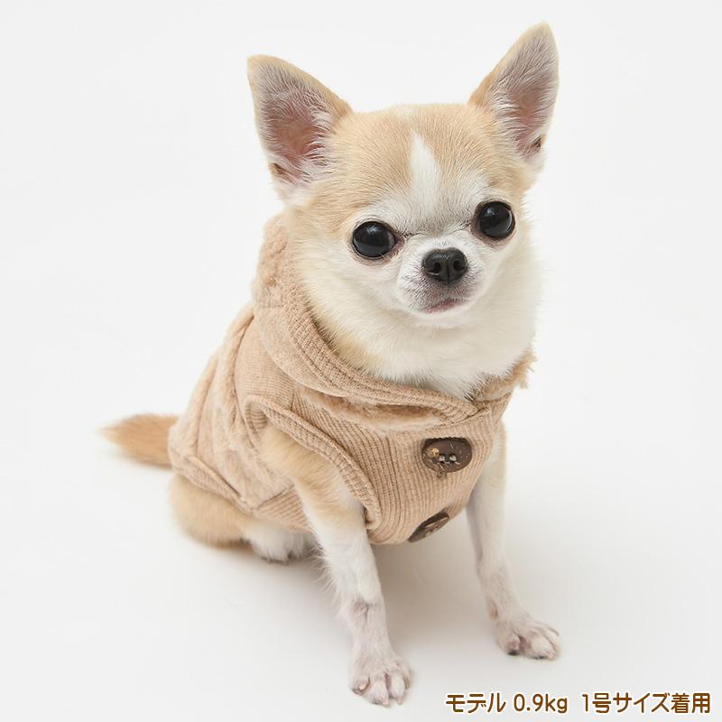 犬服 中型犬 服 ミニ裏毛起毛ｘボア切替パーカー/4-6号 秋 冬 |  | 07