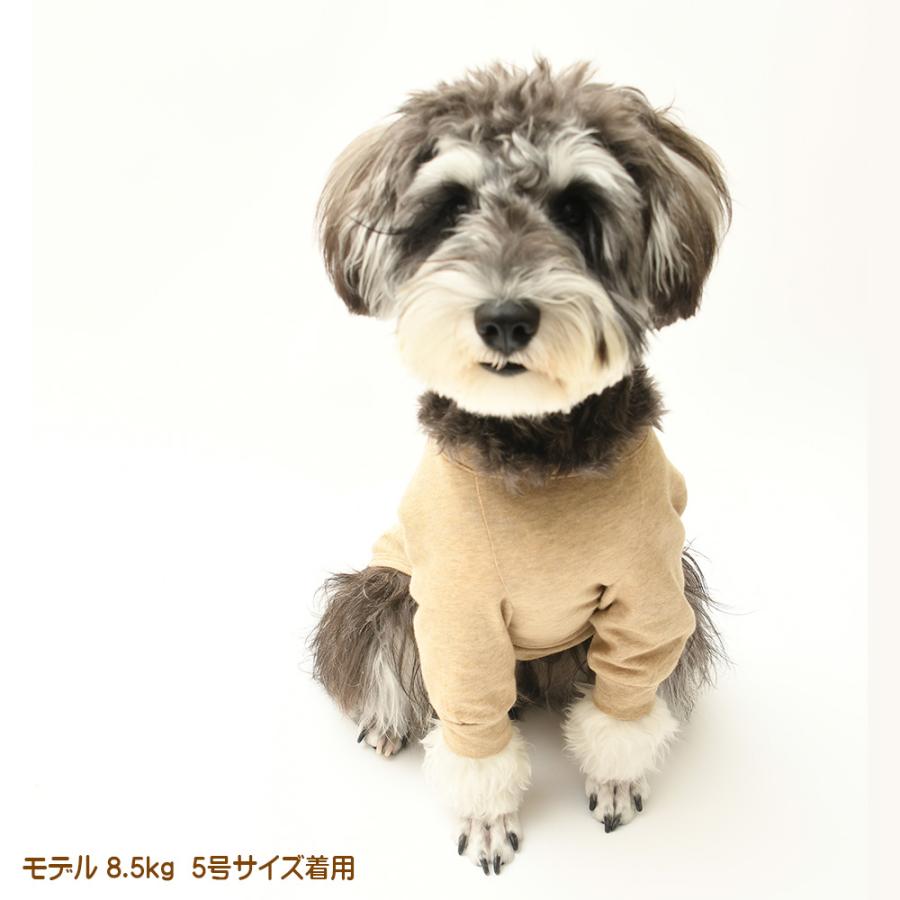 犬服 中型犬 服 ガーゼベア天竺背中開き長袖Tee/4-6号 春 夏 |  | 07
