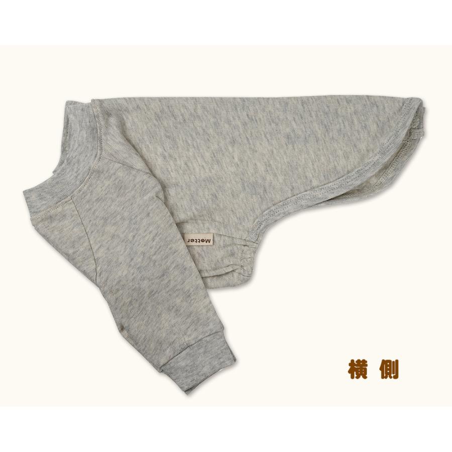 犬服 小型犬 服 ガーゼベア天竺背中開き長袖Tee/1-3号 春 夏 |  | 02