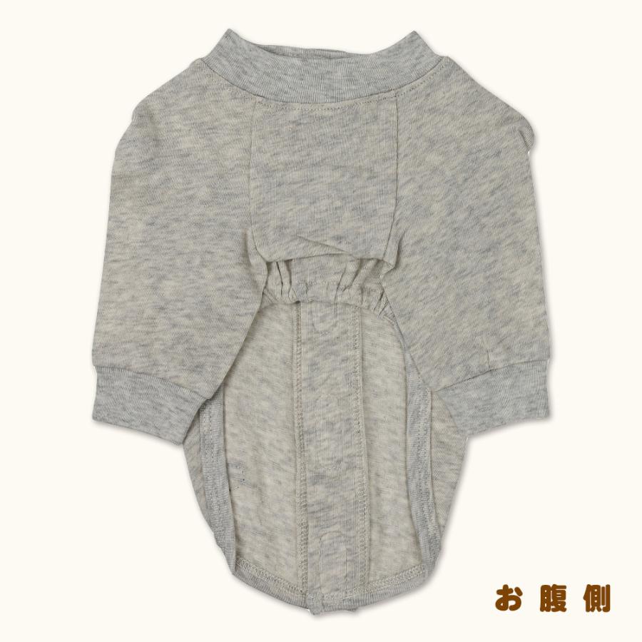 犬服 小型犬 服 ガーゼベア天竺背中開き長袖Tee/1-3号 春 夏 |  | 03