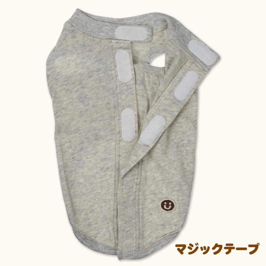 犬服 小型犬 服 ガーゼベア天竺背中開き長袖Tee/1-3号 春 夏 |  | 04