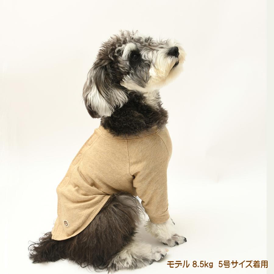 犬服 小型犬 服 ガーゼベア天竺背中開き長袖Tee/1-3号 春 夏 |  | 06