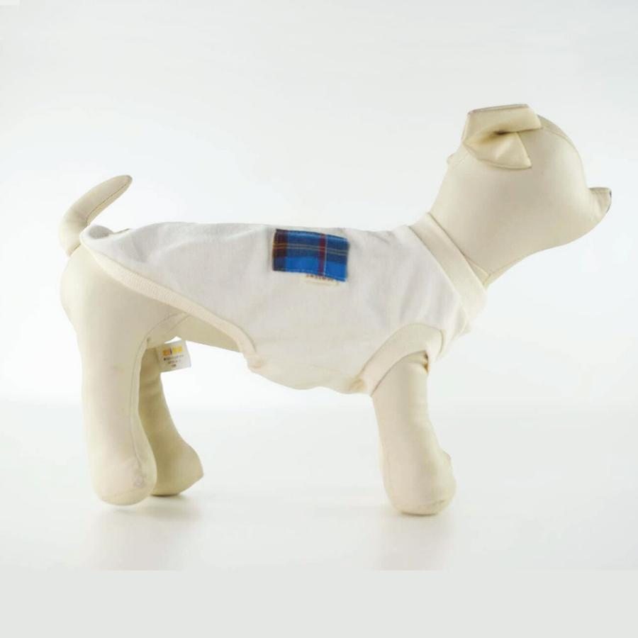 犬服 大型犬 服 ベロアｘチェックポケットTee/7-9号 秋 冬 |  | 04