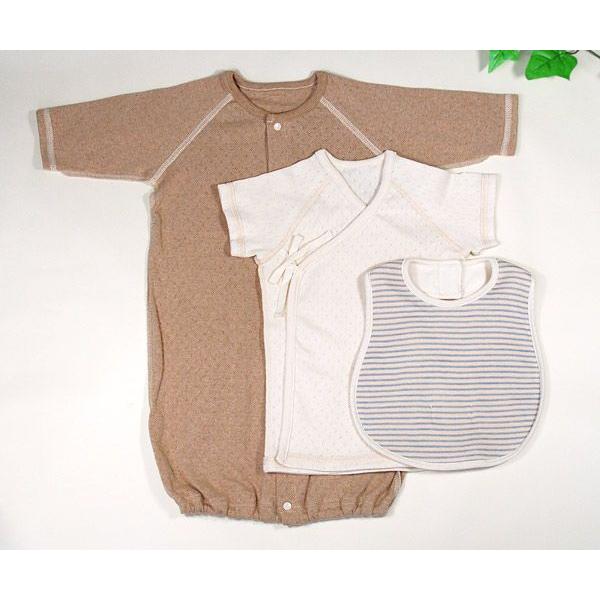 出産祝い ギフト オーガニックコットン女の子・男の子 エリゼベビードレスオール・エリゼ短肌着・スタイ |  | 01