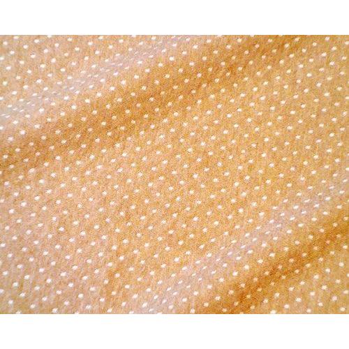 オーガニックコットン生地(接結ドット柄)ブラウン |  | 01