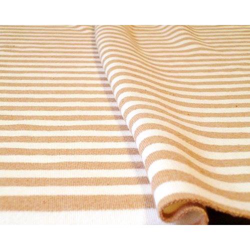 オーガニックコットン生地(スムース9mmボーダー)ブラウン |  | 02