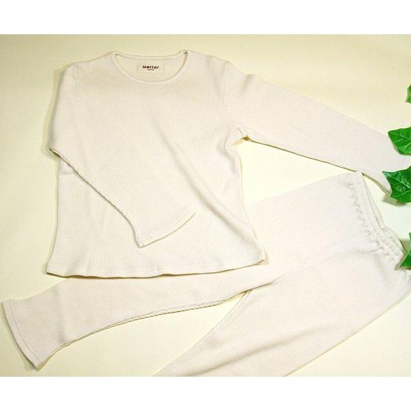 キッズ パジャマ 女児 ワッフル長袖パジャマ 90 100 110cm オーガニックコットン |  | 02