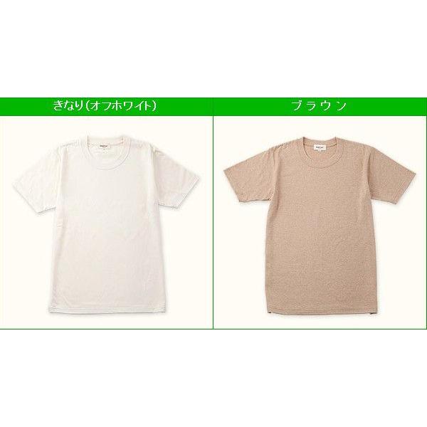 メンズ 肌着 半袖 丸首 綿 オーガニックコットン 春夏 cotton 汗取り 天竺 半袖Tシャツ 白 茶 S M L LL |  | 01