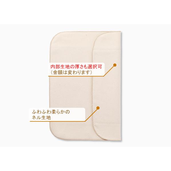 布ナプキン オーガニックコットン プレーン 三つ折り（M厚手 多い日用ロング） 生理用ナプキン 日本製 |  | 02