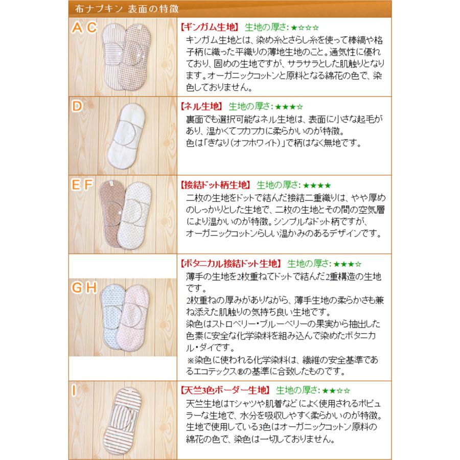 布ナプキン オーガニックコットン ホルダータイプ お得4枚セット レギュラーサイズ（厚さ普通） 生理用ナプキン 日本製 |  | 02