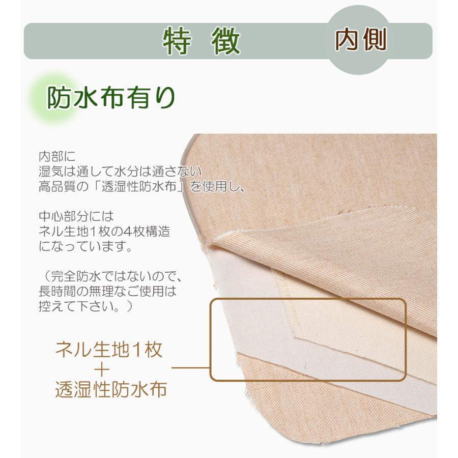 布ナプキン 防水布入りプレーンタイプ Sサイズ（レギュラーサイズ） 防水仕様 オーガニックコットン 軽い日 普通の日 昼用 生理用 尿漏れ |  | 03