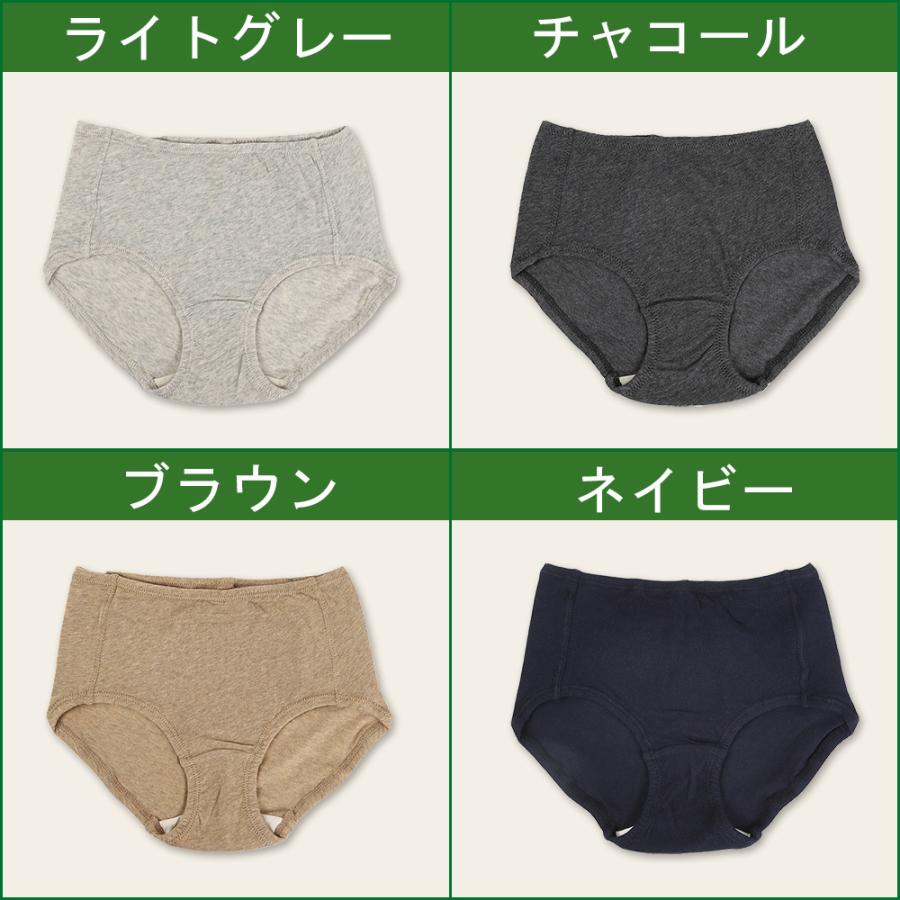 レディース下着 オーコットガーゼベア天深履きショーツ Lady's Shorts |  | 01