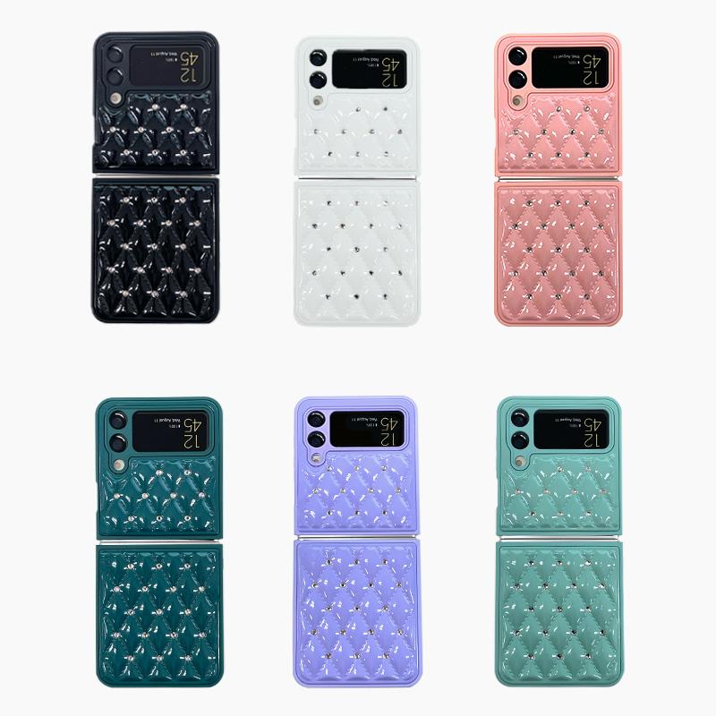 Galaxy 【送料無料】galaxy z flip4 ケース キルト galaxyzflip4