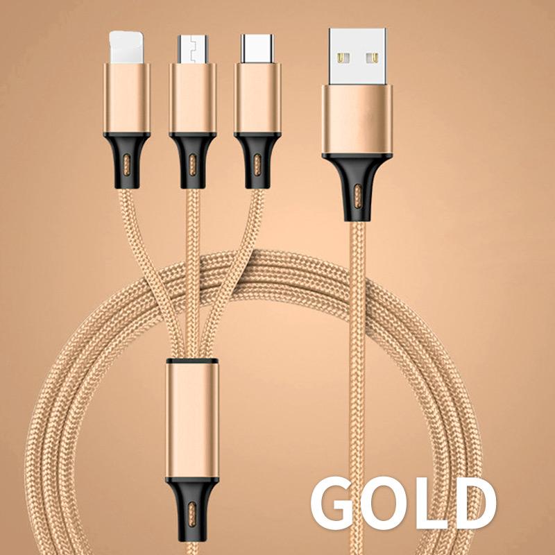 iPhone 【3in1型】充電器 充電ケーブル 充電器 Iphone タイプc usb