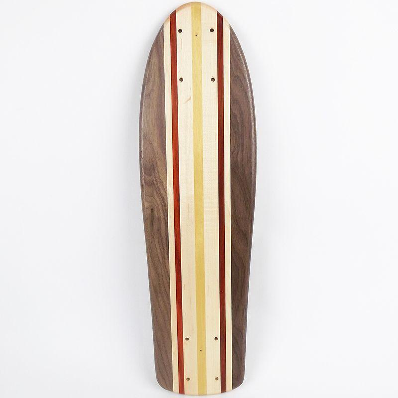 22インチ無垢材組木ミニクルーザー・スケートボードデッキ